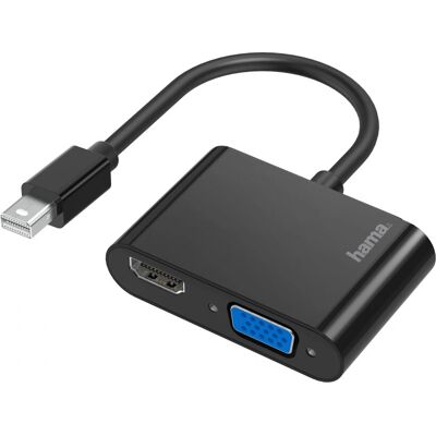 Hama Mini DisplayPort HDMI VGA Adapter - 4K Unterstützung Hama Mini DisplayPort HDMI VGA Adapter - 4K Unterstützung