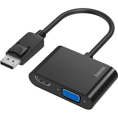 Hama 00200334 Videokaapeliadapteri - DisplayPort, HDMI, VGA - Musta Hama 00200334 Videokaapeliadapteri - DisplayPort, HDMI, VGA - Musta