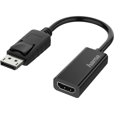 Hama 00200335 Adaptador de cabo de vídeo - DisplayPort HDMI - Preto Hama 00200335 Adaptador de cabo de vídeo - DisplayPort HDMI - Preto