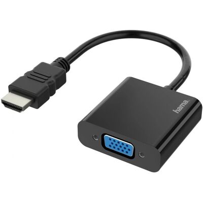 Hama videokabeladapteri - HDMI to VGA, 0,15m Hama videokabeladapteri - HDMI to VGA, 0,15m