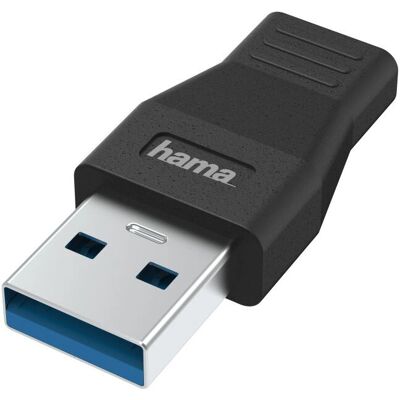 Hama USB Type-C Adapter - USB-A tartótól USB-C-ig, 5 Gbps - Fekete - Kábel váltó Hama USB Type-C Adapter - USB-A tartótól USB-C-ig, 5 Gbps - Fekete - Kábel váltó