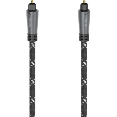 Hama 00205140 Audiokabel 3m Toslink Schwarz Grau - Audiokabel Hama 00205140 Audiokabel 3m Toslink Schwarz Grau - Audiokabel