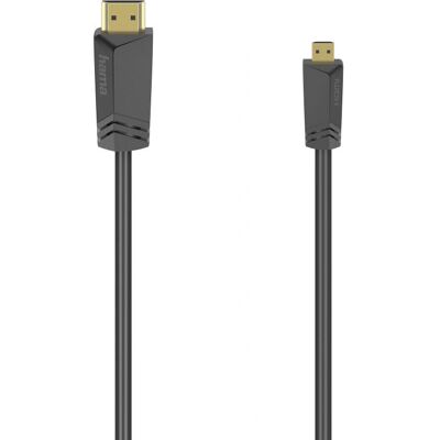 Cable HDMI Hama 00205016 1.5m Alta Velocidad 4K HDR Ethernet Micro Cable HDMI Hama 00205016 1.5m Alta Velocidad 4K HDR Ethernet Micro