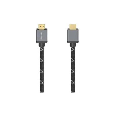 Hama HDMI Kabel 2m Ultra High Speed 8K - Schwarz, Grau Hama HDMI Kabel 2m Ultra High Speed 8K - Schwarz, Grau
