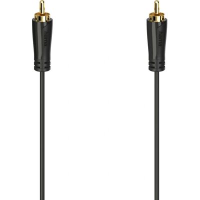 Câble audio/vidéo Hama - 1,5 m - RCA - Noir - Publicité Câble audio/vidéo Hama - 1,5 m - RCA - Noir - Publicité