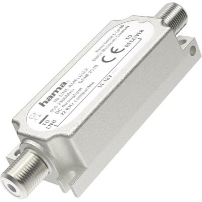 Hama 00205233 Amplificateur de signal satellite argenté - Diviseur de câble Hama 00205233 Amplificateur de signal satellite argenté - Diviseur de câble