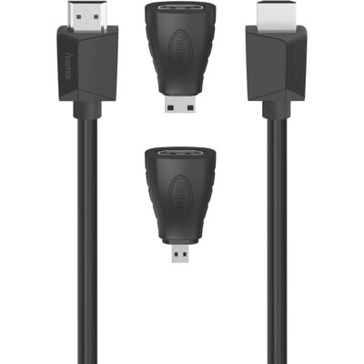 Hama HDMI-Kabel - 1,5 m Ultra High Speed 4K Schwarz Hama HDMI-Kabel - 1,5 m Ultra High Speed 4K Schwarz