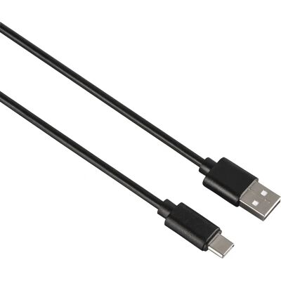 Kabel USB Hama 2.0 0,9 m USB A do USB C Czarny Kabel USB Hama 2.0 0,9 m USB A do USB C Czarny