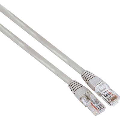 Hama 00200912 Kabel sieciowy 10m Szary Cat5e U/UTP Hama 00200912 Kabel sieciowy 10m Szary Cat5e U/UTP
