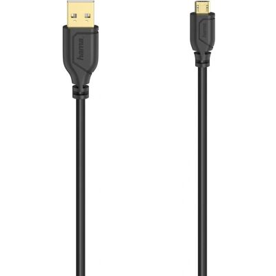 Hama USB-Kabel - Micro-USB, USB-A, 0,75 m, Schwarz - USB-Kabel Hama USB-Kabel - Micro-USB, USB-A, 0,75 m, Schwarz - USB-Kabel