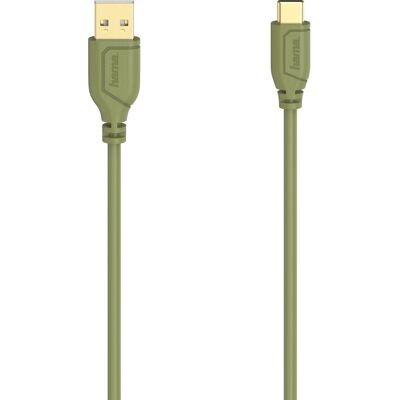 Hama USB-C Flexi-Slim Vihreä Kaapeli Hama USB-C Flexi-Slim Vihreä Kaapeli