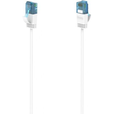 Hama Flexi-Slim kabel sieciowy - 3m - Biały - CAT6a U/UTP Hama Flexi-Slim kabel sieciowy - 3m - Biały - CAT6a U/UTP