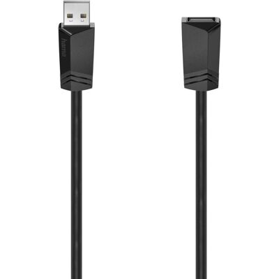 Cablu USB Hama - 3m Negru - Extensie USB 2.0 Cablu USB Hama - 3m Negru - Extensie USB 2.0