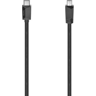 Hama USB-C-Kabel - USB 2.0, 0,75 m, Schwarz Hama USB-C-Kabel - USB 2.0, 0,75 m, Schwarz