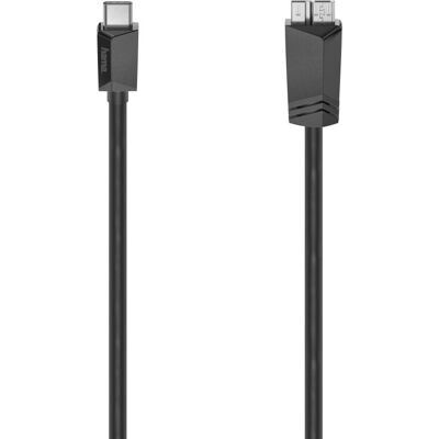 Hama USB-Kabel - USB 3.2 Gen 1, 0,75 m, Schwarz Hama USB-Kabel - USB 3.2 Gen 1, 0,75 m, Schwarz