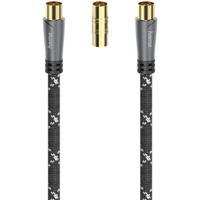 Hama 7205293 cavo coassiale - 3m nero - Cavo antenna TV Hama 7205293 cavo coassiale - 3m nero - Cavo antenna TV