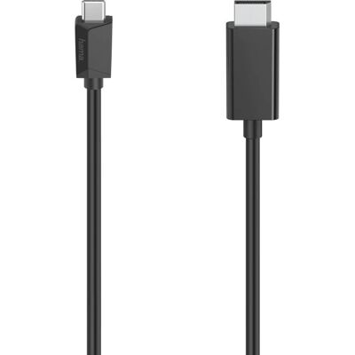 Hama 00200717 Przejściówka kabla wideo - 1,5 m USB-C DisplayPort Czarny Hama 00200717 Przejściówka kabla wideo - 1,5 m USB-C DisplayPort Czarny