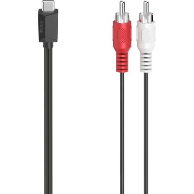 Hama 00200730 Audiokabel - 1,5 m - Schwarz - Stereo RCA USB Hama 00200730 Audiokabel - 1,5 m - Schwarz - Stereo RCA USB