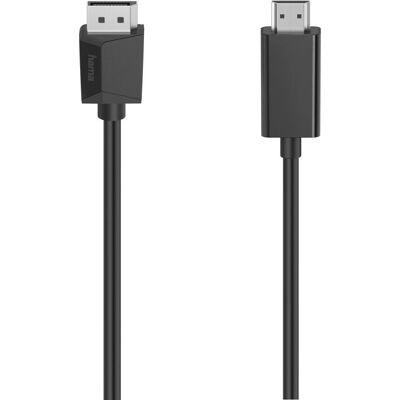 Hama 00205144 Adapter kabla wideo - 1,5 m - DisplayPort HDMI Czarny Hama 00205144 Adapter kabla wideo - 1,5 m - DisplayPort HDMI Czarny