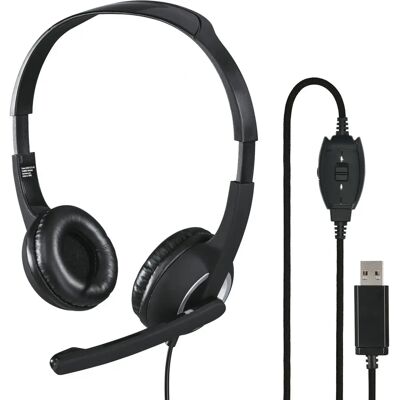 Hama HS-USB250 - SCHWARZ, silber Hama HS-USB250 - SCHWARZ, silber
