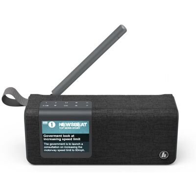 Hama DR200BT Radio Numérique Portable - Noir - Publicité Hama DR200BT Radio Numérique Portable - Noir - Publicité