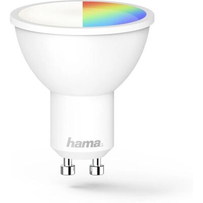 Lampa LED WiFi Hama - Ciepła biel, RGBW, GU10, 5,5W Lampa LED WiFi Hama - Ciepła biel, RGBW, GU10, 5,5W