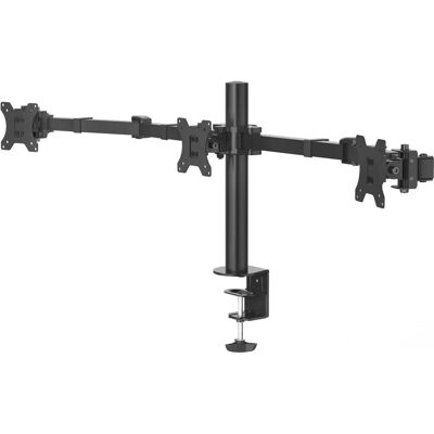 Hama 00118495 monitoriteline - 3 näyttöä, korkeudelta säädettävä, VESA 75x75/100x100, musta Hama 00118495 monitoriteline - 3 näyttöä, korkeudelta säädettävä, VESA 75x75/100x100, musta