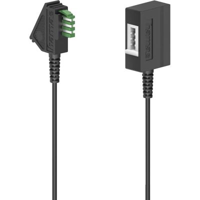 Hama 00201100 Schwarzes 3m TAE-U Telefonkabel - Telefonkabel Hama 00201100 Schwarzes 3m TAE-U Telefonkabel - Telefonkabel