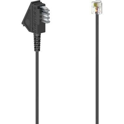 Hama 00201107 Telefonkabel - 6m Schwarz Hama 00201107 Telefonkabel - 6m Schwarz