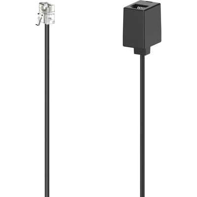 Hama Câble d'extension téléphonique, 6m, noir - Publicité Hama Câble d'extension téléphonique, 6m, noir - Publicité