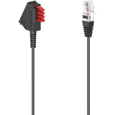 Hama 00201116 Telefonkabel - 6m, Schwarz Hama 00201116 Telefonkabel - 6m, Schwarz