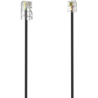 Hama 00201141 Telefonkabel - 3m, Schwarz Hama 00201141 Telefonkabel - 3m, Schwarz