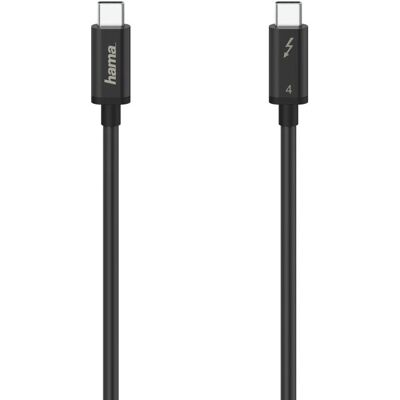 Hama Thunderbolt 4 8K Kabel - USB-C 40Gbps - Czarny Hama Thunderbolt 4 8K Kabel - USB-C 40Gbps - Czarny