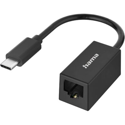 Hama Netzwerk-Adapter - USB-C Gigabit Ethernet - Schwarz Hama Netzwerk-Adapter - USB-C Gigabit Ethernet - Schwarz
