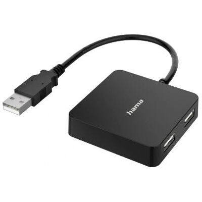 Hama 00300081 USB-Hub 4 Ports - USB 2.0 - Schwarz Hama 00300081 USB-Hub 4 Ports - USB 2.0 - Schwarz