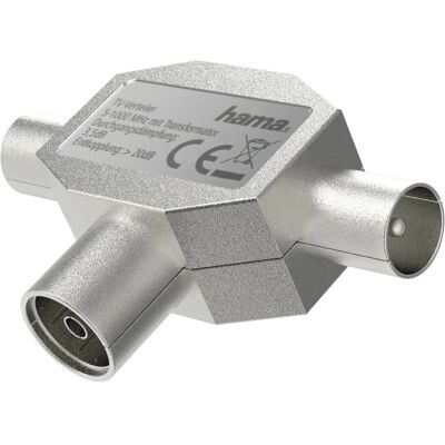 Hama 00305089 - Divisore antenna coassiale - Connettori metallici Hama 00305089 - Divisore antenna coassiale - Connettori metallici