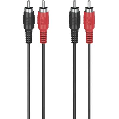 Hama 00305033 Audiokabel - 1,5m, 2 RCA, Abschirmung - Audiokabel Hama 00305033 Audiokabel - 1,5m, 2 RCA, Abschirmung - Audiokabel