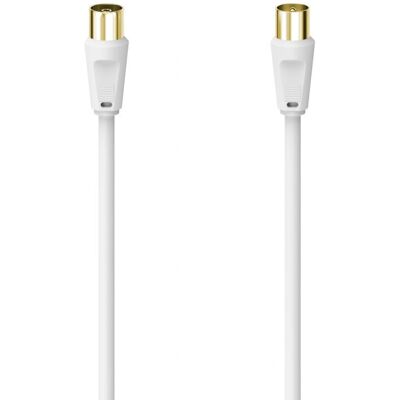 Hama 00305069 Câble coaxial - 10m Blanc - Publicité Hama 00305069 Câble coaxial - 10m Blanc - Publicité