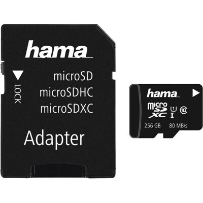 Hama microSDXC 256GB Klasse 10 UHS-I (00213117) Hama microSDXC 256GB Klasse 10 UHS-I (00213117)