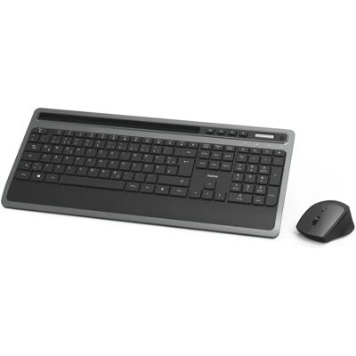 Hama KMW-600 Kabelloses Tastatur-Maus-Set - Büro, Deutsch, Schwarz Hama KMW-600 Kabelloses Tastatur-Maus-Set - Büro, Deutsch, Schwarz