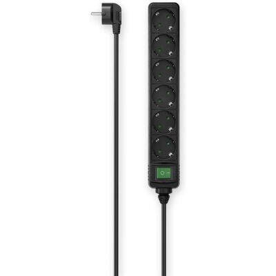 Hama 00223010 Slimme stekkerdoos - 6 uitgangen, 1,4 m kabel Hama 00223010 Slimme stekkerdoos - 6 uitgangen, 1,4 m kabel