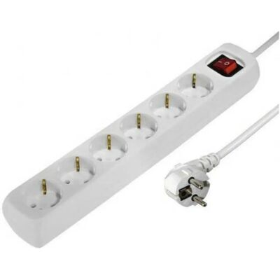 Hama 69223783 - Regleta con 6 enchufes y interruptor Hama 69223783 - Regleta con 6 enchufes y interruptor