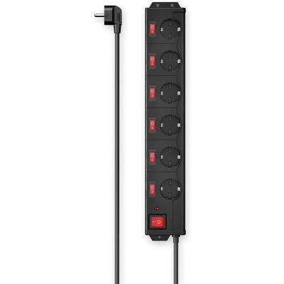 Hama 00223160 Verlengsnoer - 6 Stopcontacten, Overspanningbescherming, 1.4m Kabel Hama 00223160 Verlengsnoer - 6 Stopcontacten, Overspanningbescherming, 1.4m Kabel