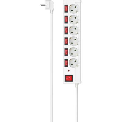 Hama 00223157 Intelligente Steckdosenleiste - 6 Ausgänge, 1,4 m, 3680 W Hama 00223157 Intelligente Steckdosenleiste - 6 Ausgänge, 1,4 m, 3680 W