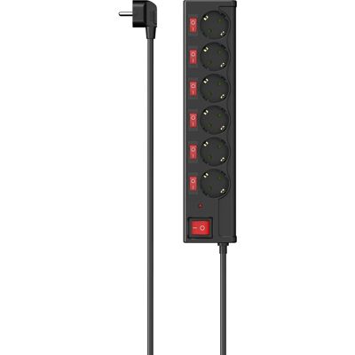 Hama 00223158 Verlengsnoer - 6 Stopcontacten, 1.4m - Verlengsnoer Hama 00223158 Verlengsnoer - 6 Stopcontacten, 1.4m - Verlengsnoer