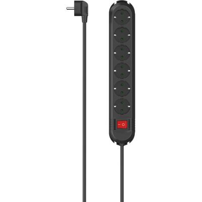 Hama 00223132 Stekkerdoos - 6 stopcontacten, 2 m Hama 00223132 Stekkerdoos - 6 stopcontacten, 2 m