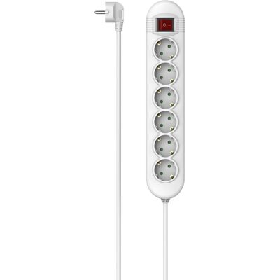 Hama 00223023 förlängningslist - 6 uttag, 1,4 m kabel Hama 00223023 förlängningslist - 6 uttag, 1,4 m kabel