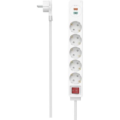 Hama Steckdosenleiste 5-fach USB-C/A 18W - Mehrfachstecker Hama Steckdosenleiste 5-fach USB-C/A 18W - Mehrfachstecker