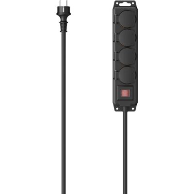 Hama Verlengsnoer 2 m Zwart - Stekkerdoos Hama Verlengsnoer 2 m Zwart - Stekkerdoos