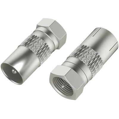 Hama 00205315 Metallischer F-Typ Koaxialstecker - Koaxialverbinder Hama 00205315 Metallischer F-Typ Koaxialstecker - Koaxialverbinder